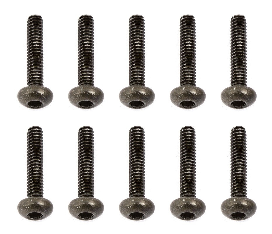 Fotografie produktu: ASSOCIATED M2x10mm šroub s imbusouvou půlkulatou hlavou, 10ks.