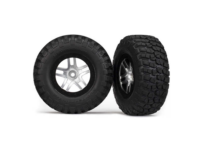 Fotografie produktu: Traxxas kolo 2.2/3.0", disk SCT Split-Spoke saténový-černý, pneu KM2 (2)