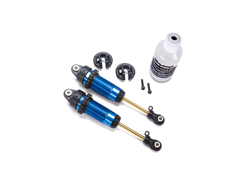 Fotografie produktu: Traxxas tlumič GTR xx-long hliník/PTFE modrý, pístnice TiN (2)