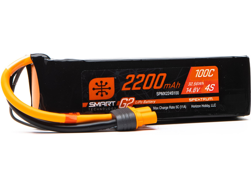Fotografie produktu: Spektrum Smart G2 LiPo 14.8V 2200mAh 100C IC3