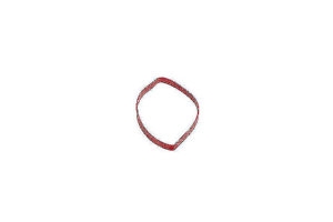 Fotografie produktu: Graupner Gumová oka 75x6x1mm, červená, 10ks.