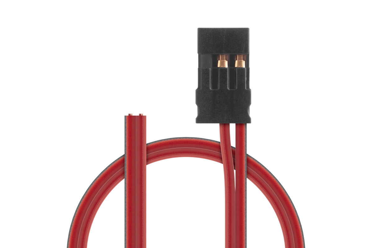 Fotografie produktu: BLUE LINE SILIKON Napájecí Rx kabel 200mm, JR 0,25qmm PVC, 1 ks.