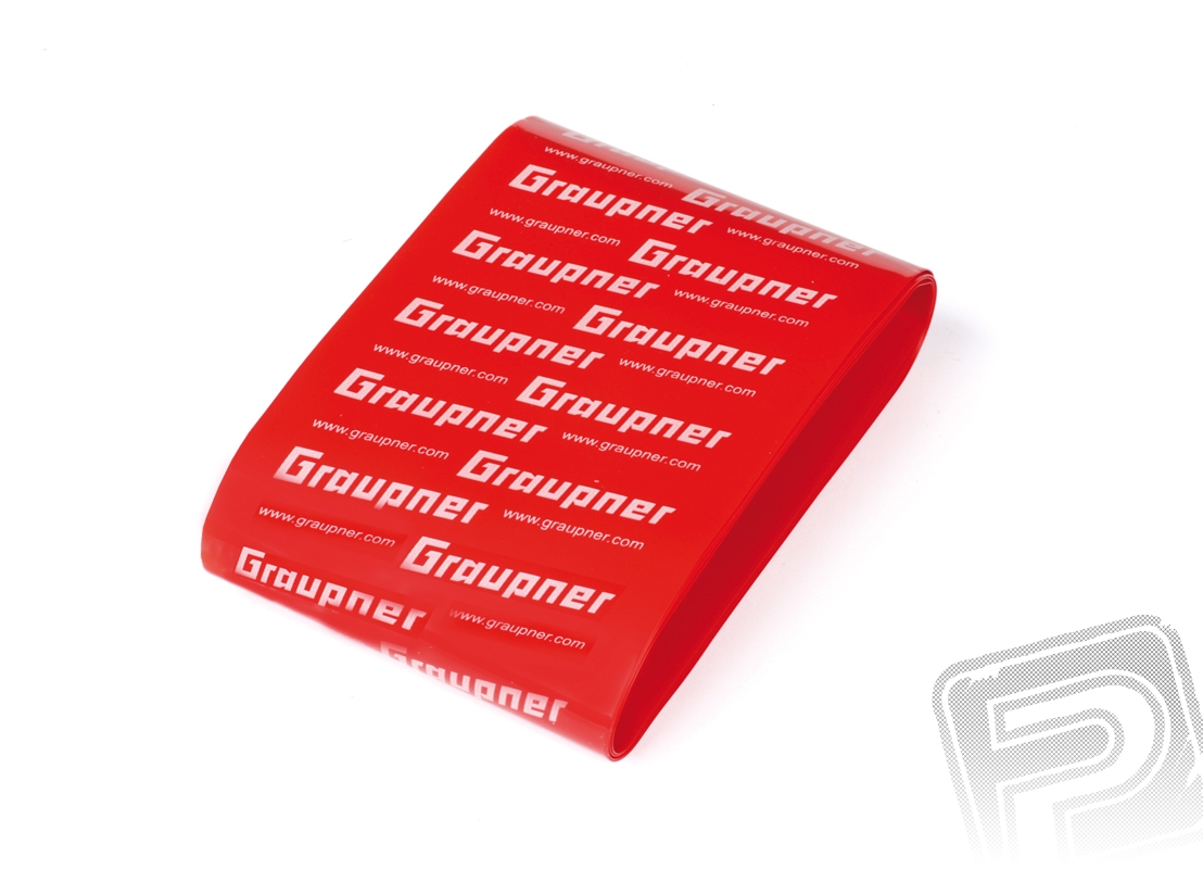 Fotografie produktu: Graupner Smršťovací folie pro vnitř. prům. 45 mm červená