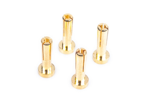 Fotografie produktu: LRP Electronic Works Team 4mm/G4 Gold zlaté konektory, délka 18mm, 4 ks