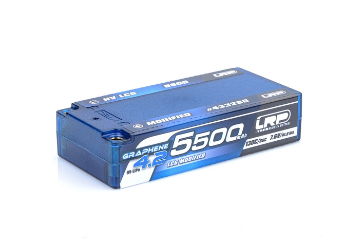 Fotografie produktu: LRP Electronic HV Ultra LCG Modified Shorty GRAPHENE-4.2 5500mAh Hardcase aku - 7.6V LiPo - 130C/65C