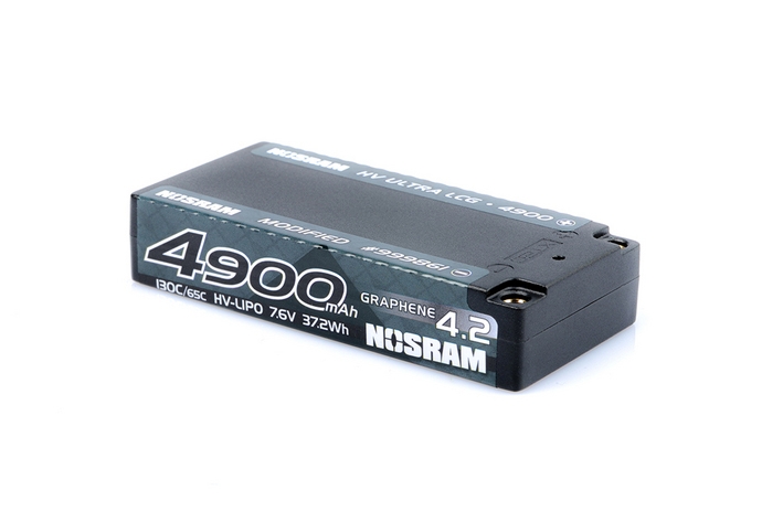 Fotografie produktu: NOSRAM HV Ultra LCG Modified Shorty GRAPHENE-4.2 4900mAh Hardcase aku - 7.6V LiPo - 130C/65C