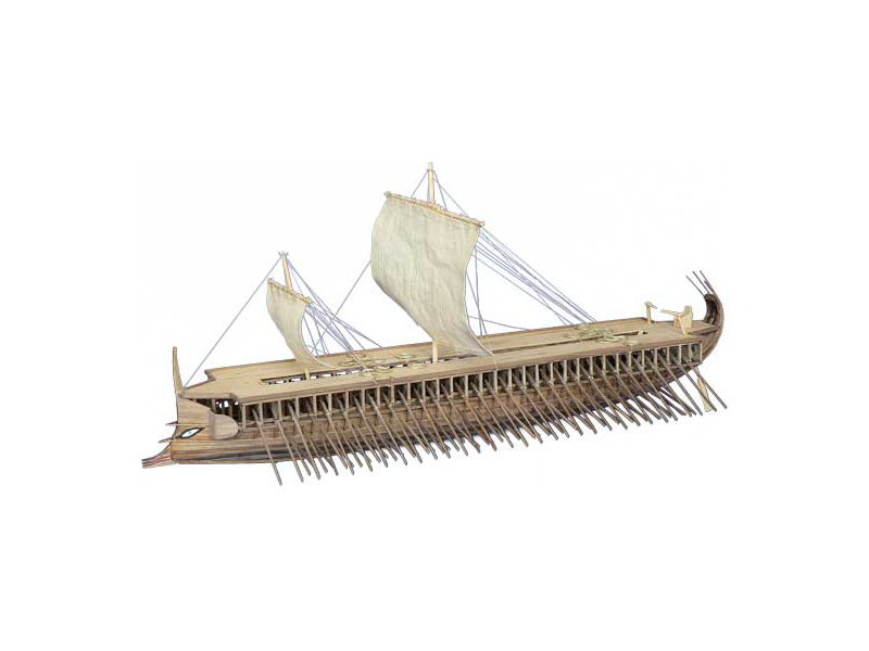 Fotografie produktu: Dušek Řecká triréma 480 př.n.l 1:72 kit