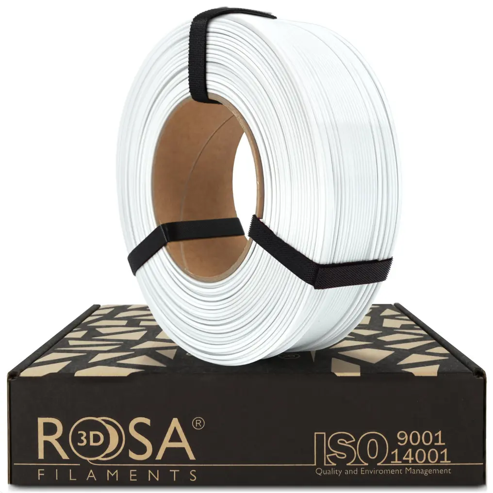 Fotografie produktu: ROSA Filaments ROSA PET-G Standard ReFill Bílá