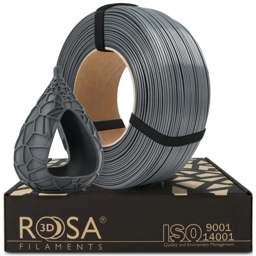 Fotografie produktu: ROSA Filaments ROSA PET-G Standard ReFill Šedá