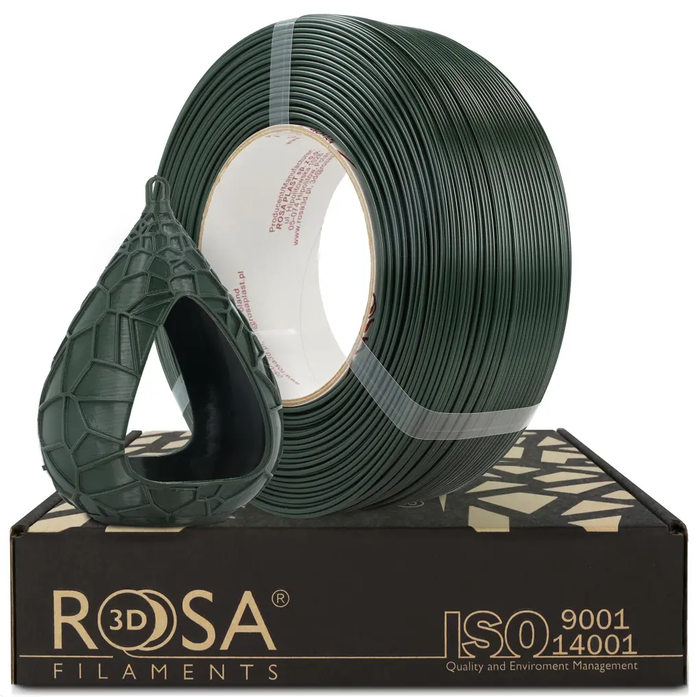 Fotografie produktu: ROSA Filaments ROSA PET-G Standard ReFill Zelená "Hunter"