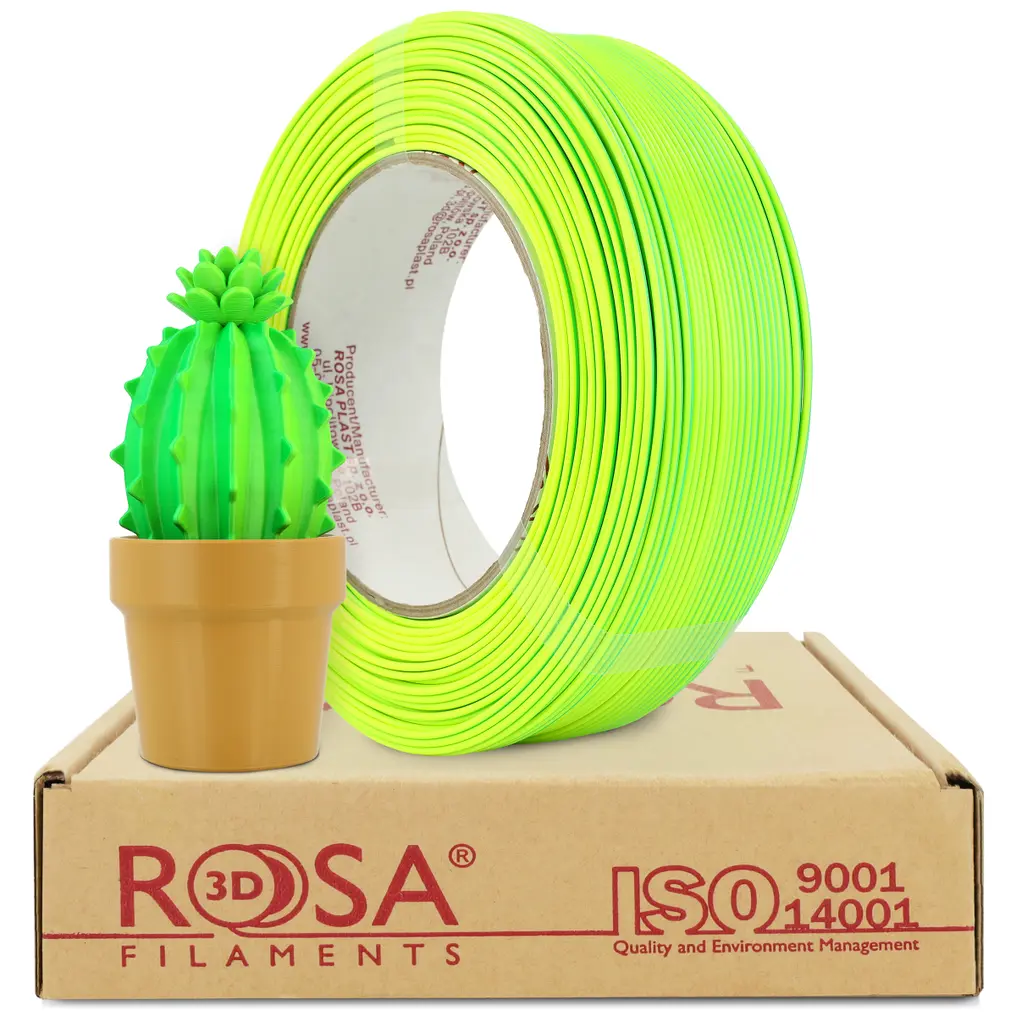 Fotografie produktu: ROSA Filaments ROSA PLA ReFill Magic Neon Mojito 0,5 Kg
