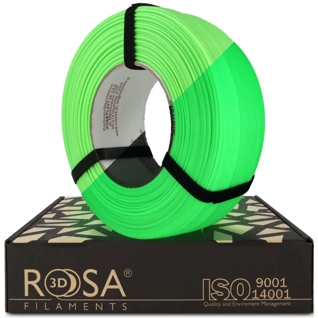 Fotografie produktu: ROSA Filaments ROSA PLA ReFill Neonová Zelená Svítící