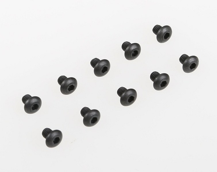 Fotografie produktu: ASSOCIATED M2,5x3mm šroub s imbusouvou půlkulatou hlavou, 10ks.