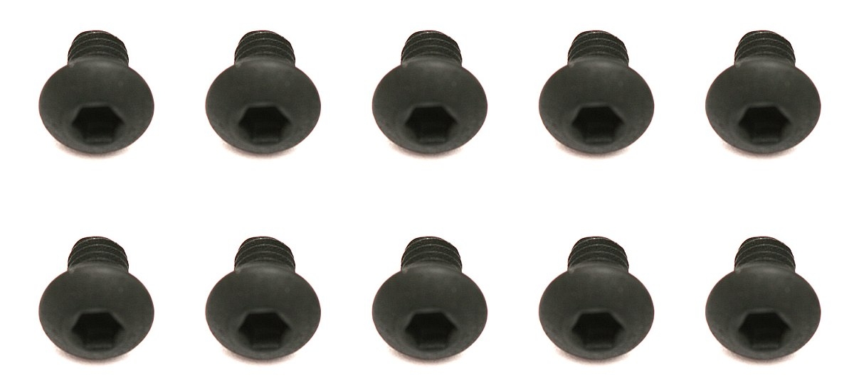 Fotografie produktu: ASSOCIATED M3x4mm šroub s imbusouvou půlkulatou hlavou, 10ks.