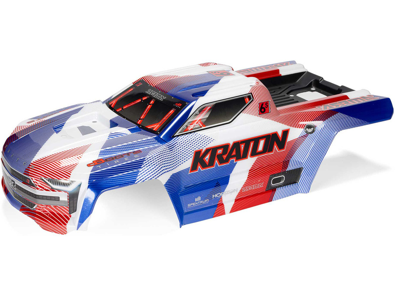 Fotografie produktu: Arrma karosérie modrá/červená: Kraton 6S BLX V6