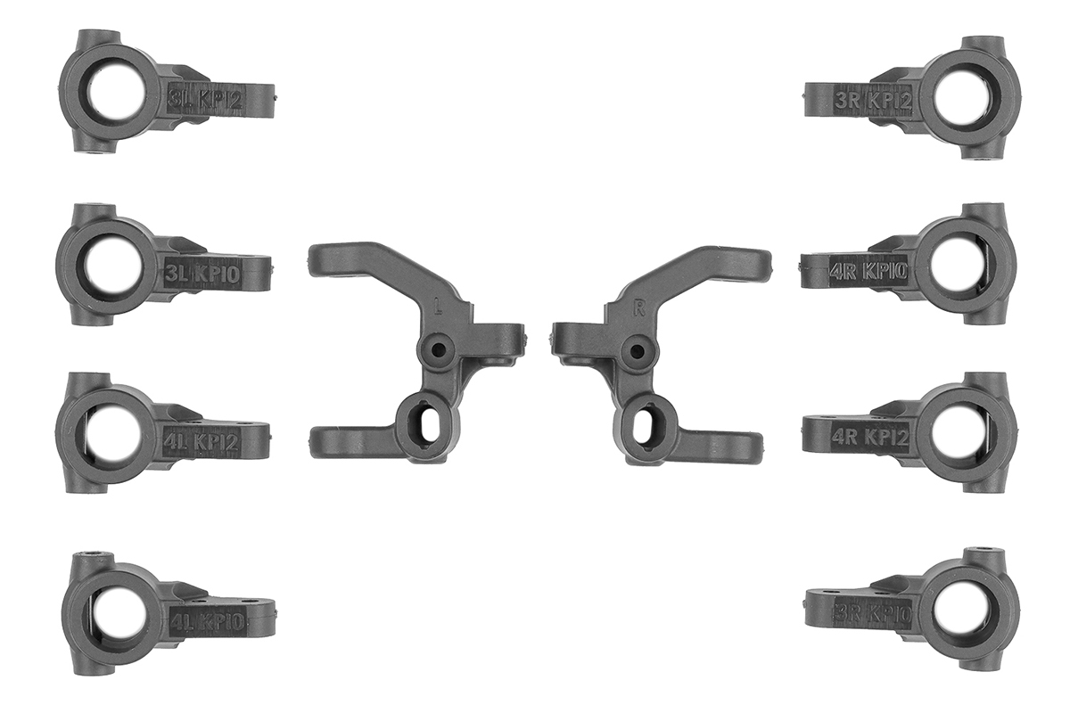 Fotografie produktu: ASSOCIATED RC10B7.1 FT Set těhlic řízení a závěsů, karbon