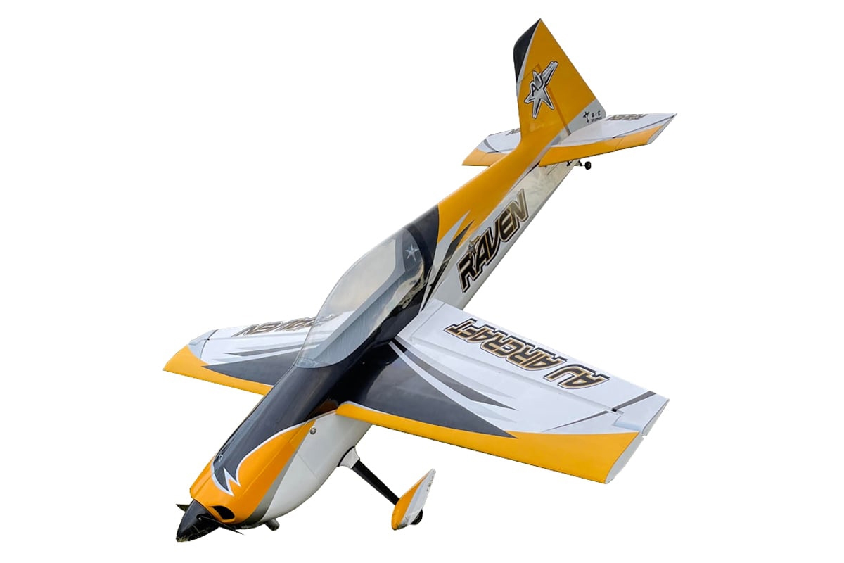Fotografie produktu: AJ Aircraft 106" Raven SLE ARF - žlutá/černá