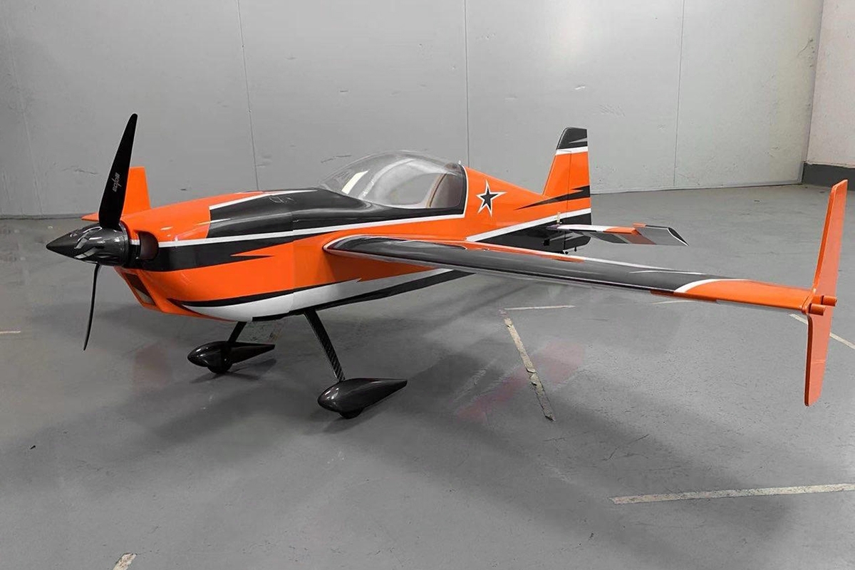 Fotografie produktu: AJ Aircraft 61" Raven DT ARF - oranžová/černá