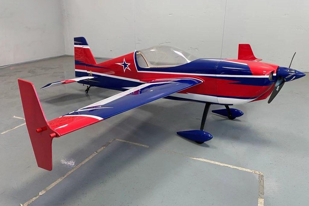 Fotografie produktu: AJ Aircraft 73" Raven DT ARF - modrá 1,85m