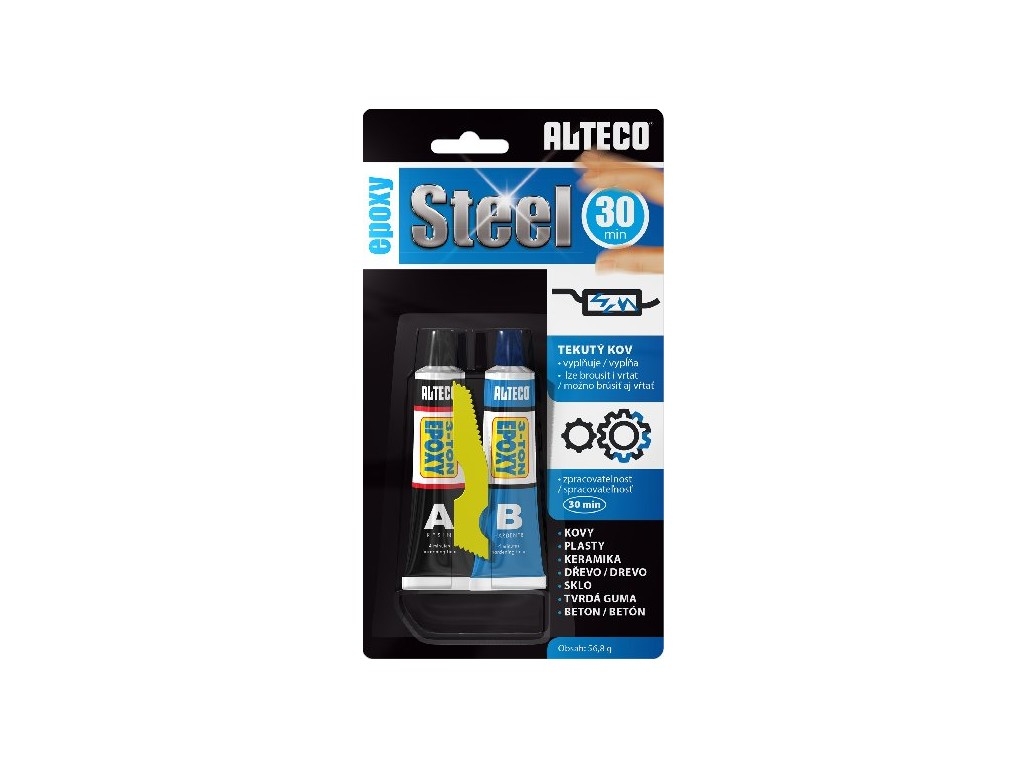 Fotografie produktu: ALTECO Epoxy Steel 30 min 56,8g kovový epoxid