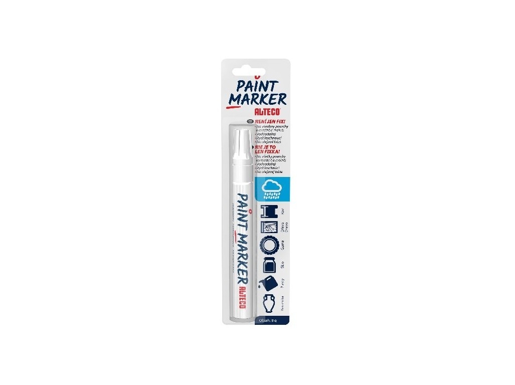 Fotografie produktu: ALTECO Paint Marker bílý olejový popisovač