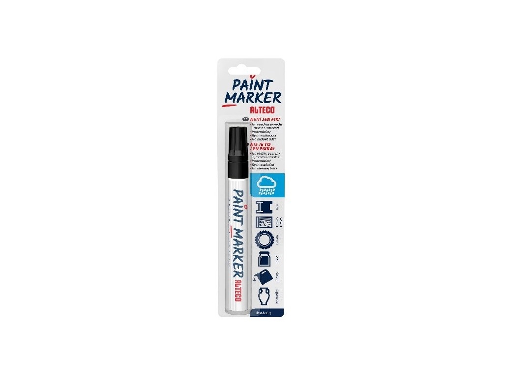 Fotografie produktu: ALTECO Paint Marker černý olejový popisovač