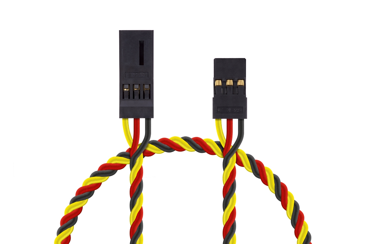 Fotografie produktu: Hitec 4609 S prodlužovací kabel 150mm JR kroucený silný, zlacené kontakty (PVC)
