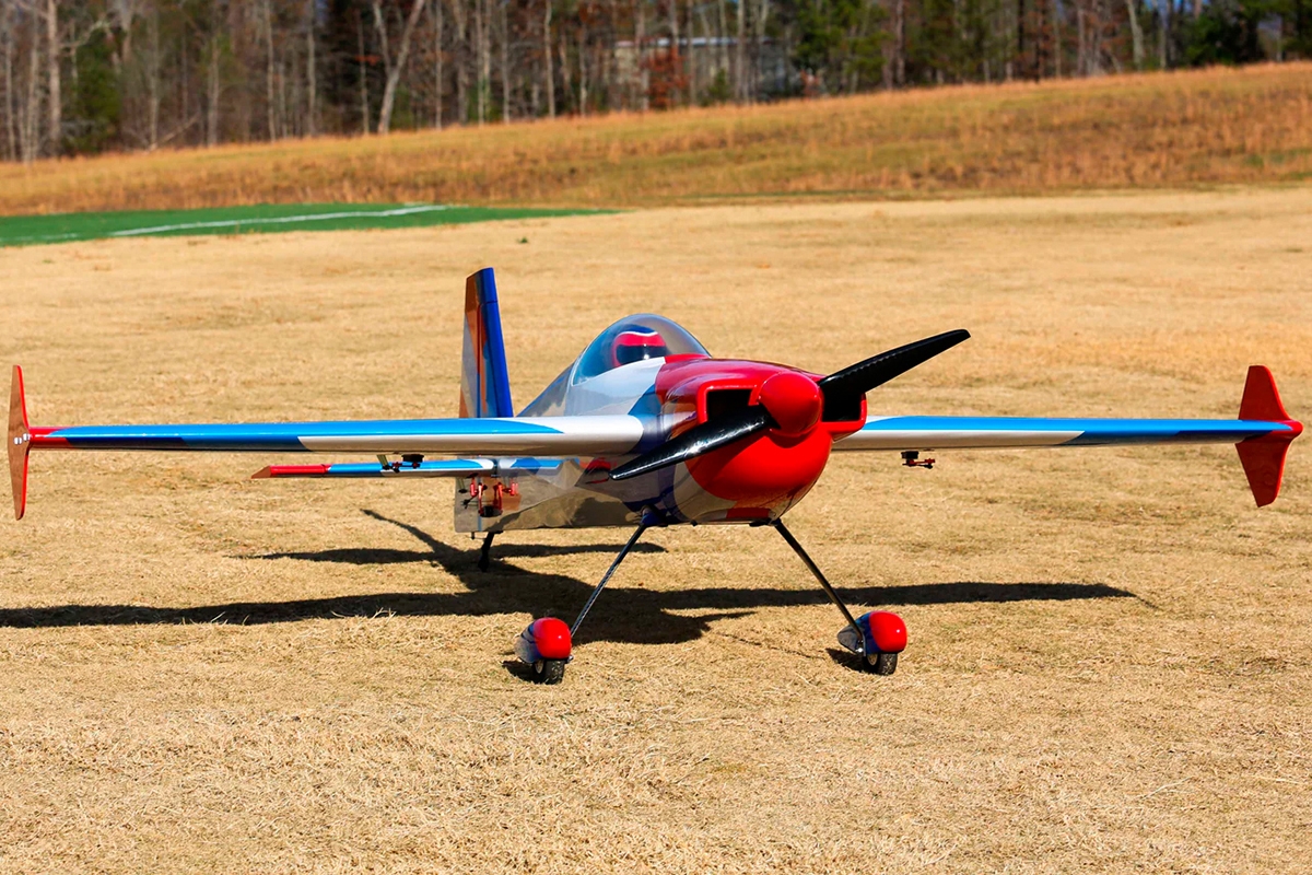 Fotografie produktu: ExtremeFlight 85" Laser - Modrá/Červená/Bílá 2,16m