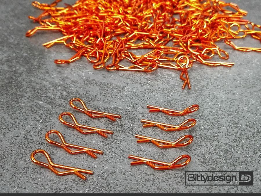Fotografie produktu: Bittydesign 1/10 Touring Car sponky 8ks - oranžové