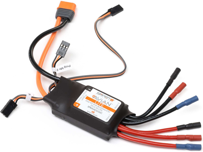 Fotografie produktu: Spektrum regulátor Smart Avian 40A Dual 3S-4S Verze C IC3
