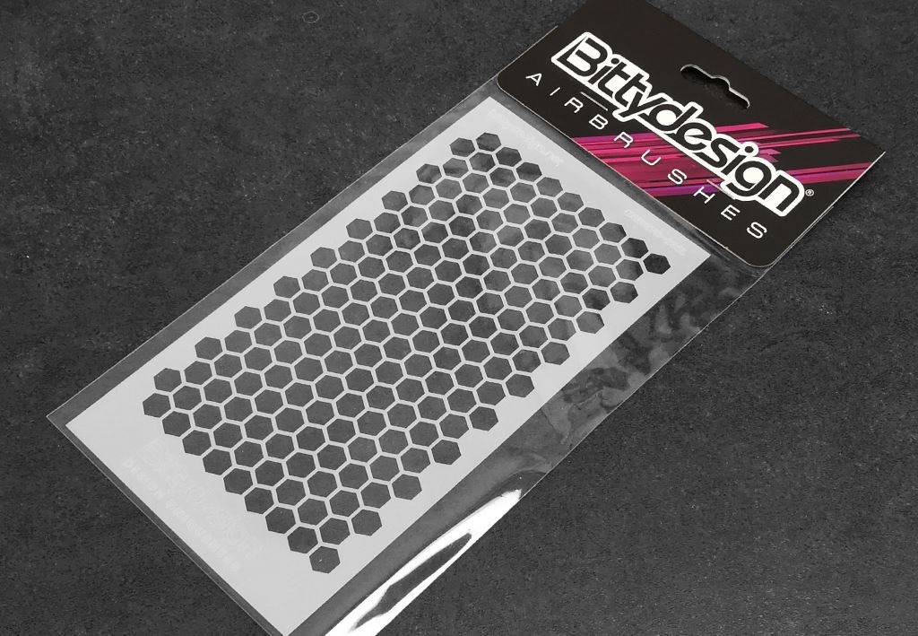 Fotografie produktu: BittyDesign maskovací předlohy - včelí plásty V1 velké