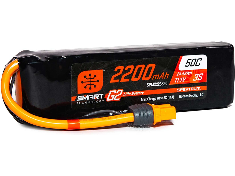 Fotografie produktu: Spektrum Smart G2 LiPo 11.1V 2200mAh 50C IC3