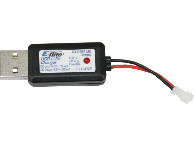 Fotografie produktu: E-flite nabíječ LiPo 3.7V 300mA USB