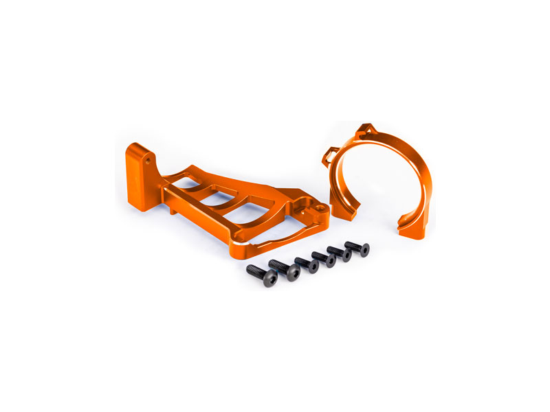 Fotografie produktu: Traxxas držák motoru hliníkový oranžový (pro #3461)