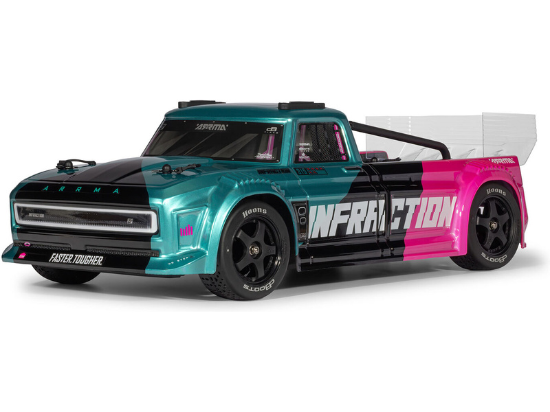 Fotografie produktu: Arrma Infraction 223S DSC BLX 1:8 RTR tyrkysová
