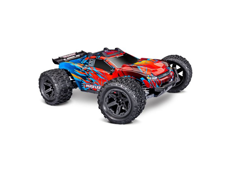 Fotografie produktu: Traxxas Rustler 4x4 1:10 VX3 RTR červený