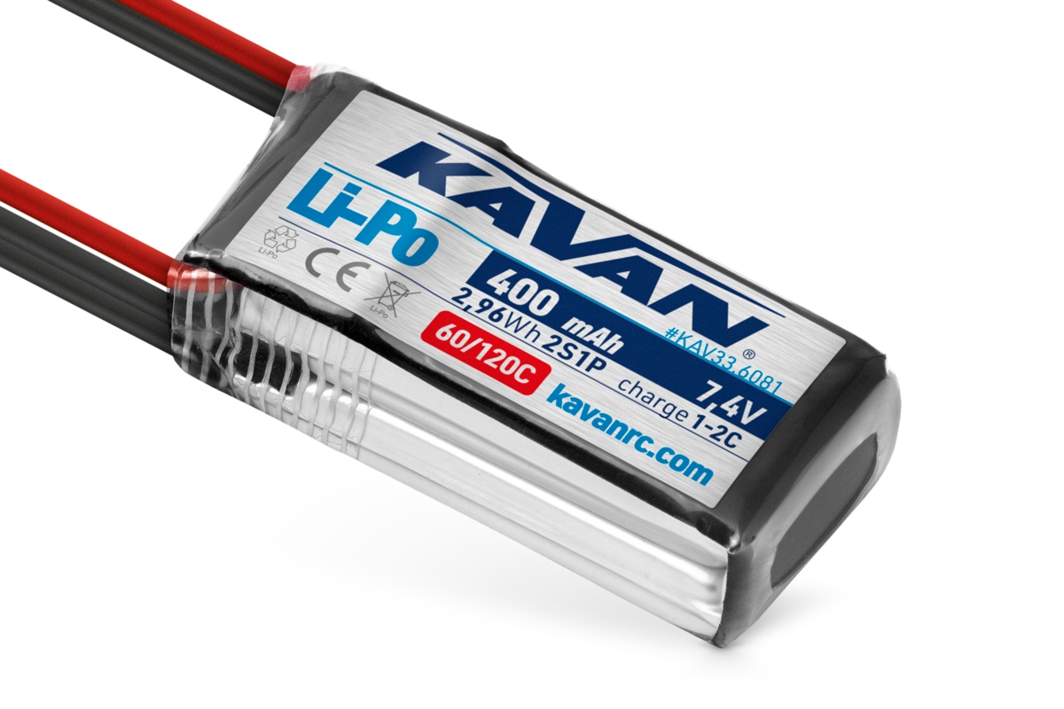 Fotografie produktu: KAVAN - Li-Po 400 mAh/7,4 V 60/120C, 2,96 Wh