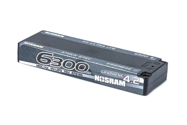 Fotografie produktu: NOSRAM HV Ultra LCG Stock Spec GRAPHENE-4.2 6300mAh Hardcase aku - 7.6V LiPo - 145C/70C