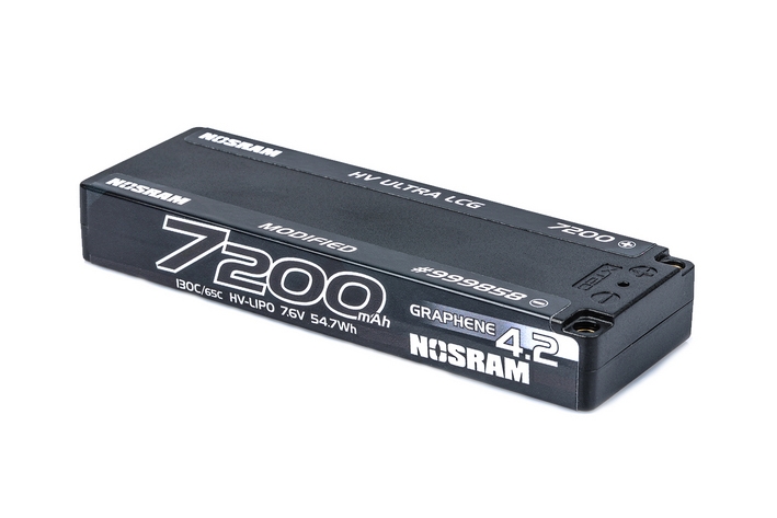 Fotografie produktu: NOSRAM HV Ultra LCG Modified GRAPHENE-4.2 7200mAh Hardcase aku - 7.6V LiPo - 130C/65C