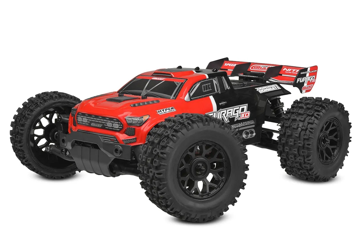 Fotografie produktu: TEAM CORALLY FURAGO XD - RTR - Brushed 2S - Červená