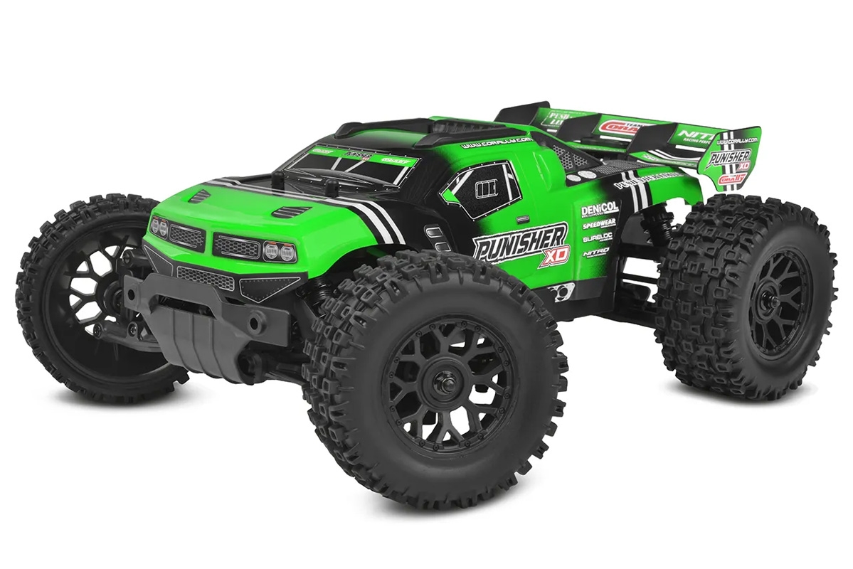 Fotografie produktu: TEAM CORALLY PUNISHER XD - RTR - Brushed 2S - Zelená