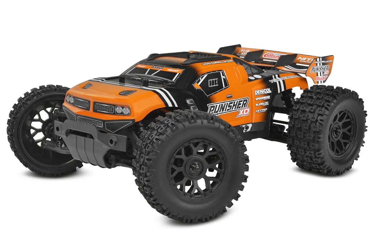 Fotografie produktu: TEAM CORALLY PUNISHER XD - RTR - Brushed 2S - Oranžová
