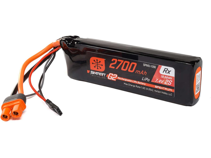 Fotografie produktu: Spektrum Smart G2 LiPo 7.4V 2700mAh Rx 15C IC3
