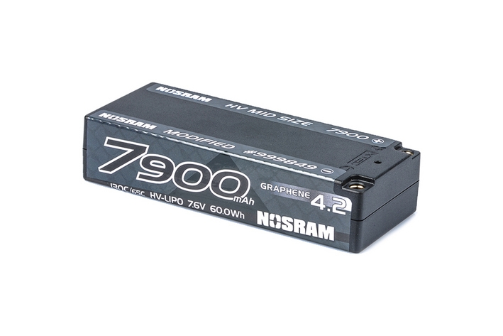 Fotografie produktu: NOSRAM HV Mid Size Modified GRAPHENE-4.2 7900mAh Hardcase aku - 7.6V LiPo - 130C/65C