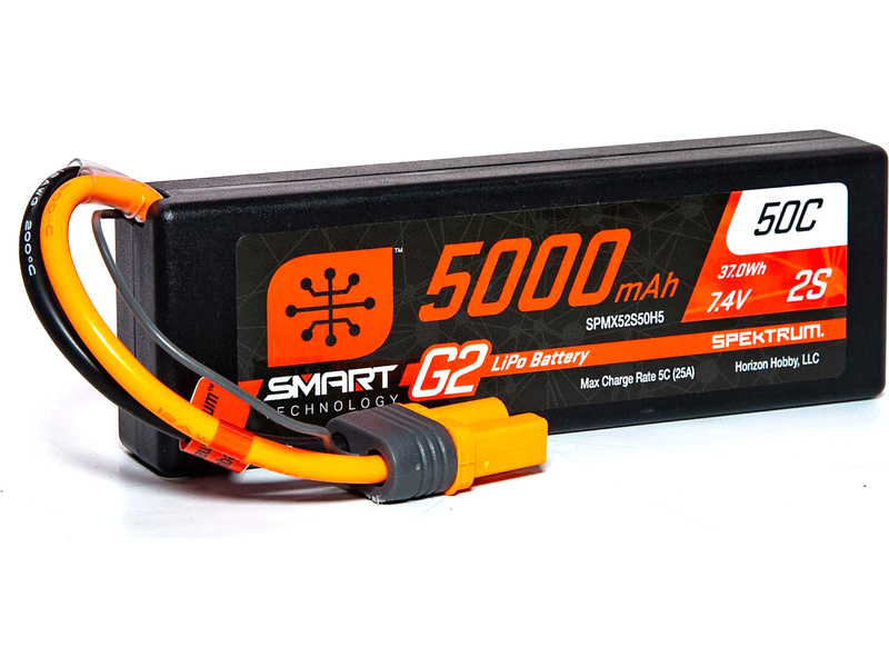 Fotografie produktu: Spektrum Smart G2 LiPo 7.4V 5000mAh 50C HC IC5