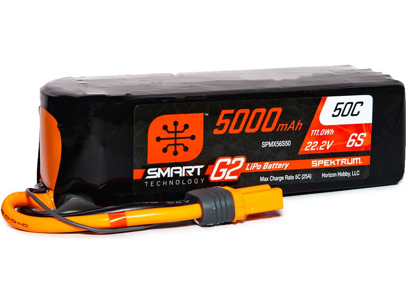 Fotografie produktu: Spektrum Smart G2 LiPo 22.2V 5000mAh 50C IC5