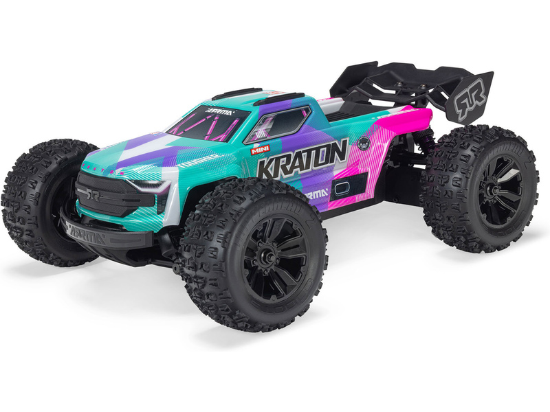 Fotografie produktu: Arrma Mini Kraton 3S DSC BLX 1:16 4WD RTR tyrkysová/růžová