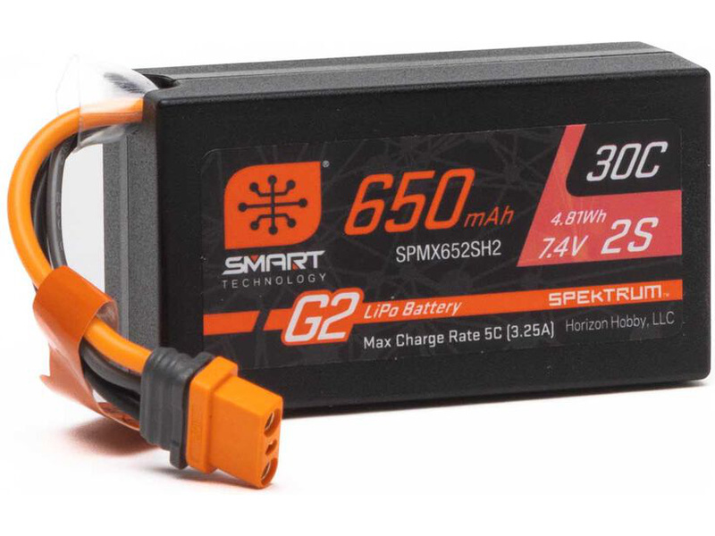 Fotografie produktu: Spektrum Smart G2 LiPo 7.4V 650mAh 30C HC IC2