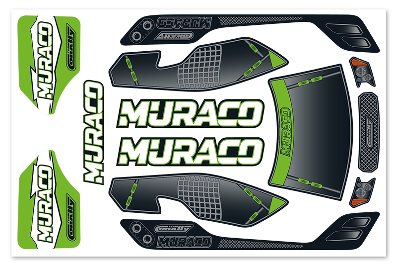 Fotografie produktu: TEAM CORALLY Nálepky MURACO XP 6S, 1 ks.