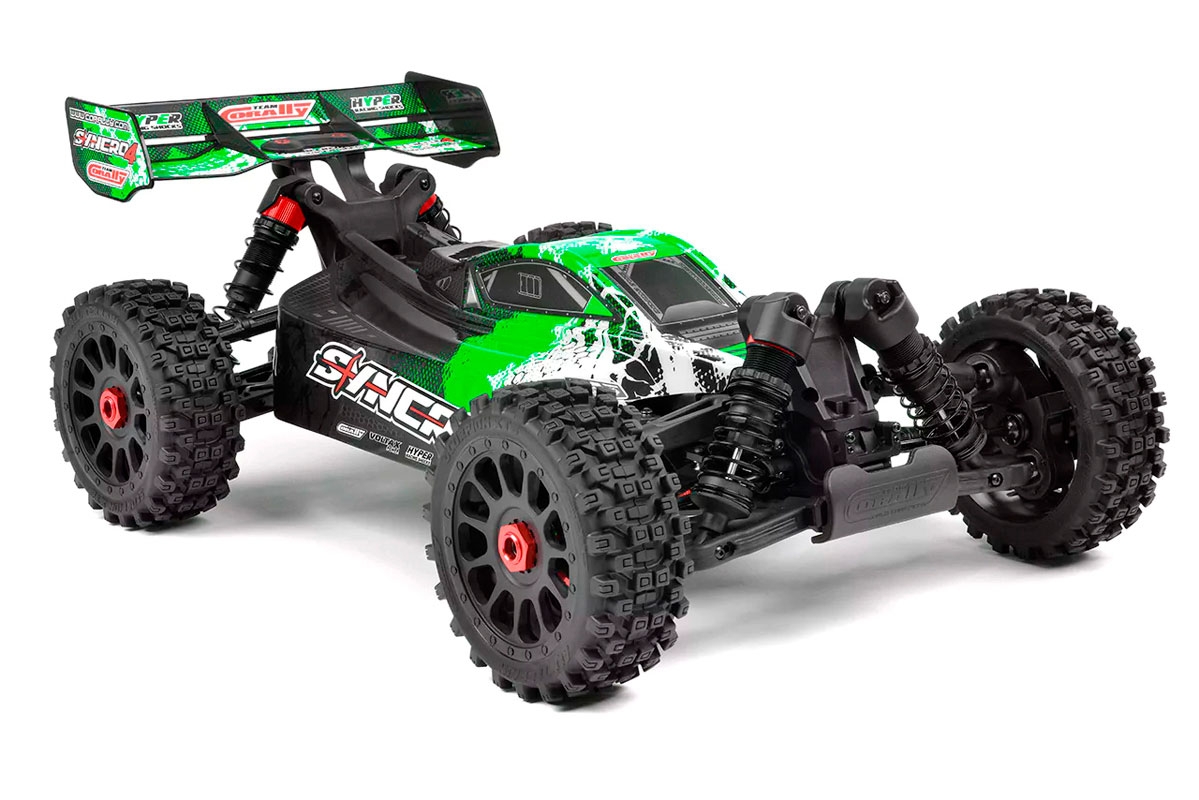 Fotografie produktu: TEAM CORALLY SYNCRO-4 - BUGGY 4WD 3-4S - RTR - zelená